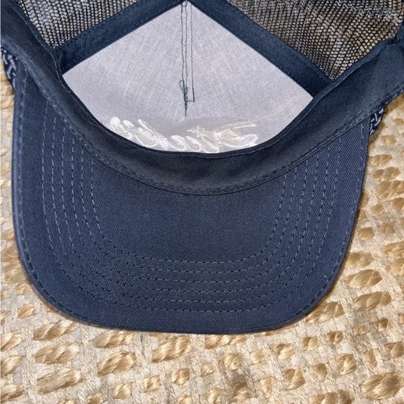 Port Authority Blue and White Snapback Hat with Classic Trim - Picture 5 of 7